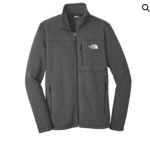 The North Face Sweater Fleece Front zip Jacket in dark gray Size Large